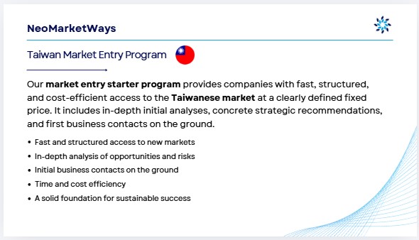 NeoMarketWays Taiwan Market Entry Program